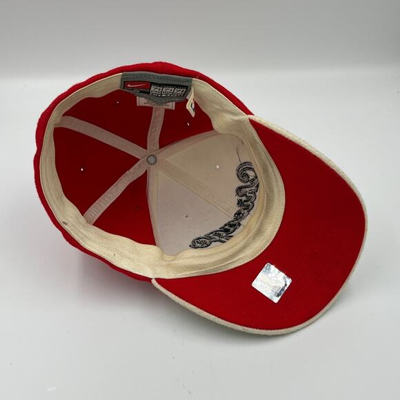 Vintage Nike Chicago Bulls Embroidered Hat Cap Medium - Picture 7 of 11